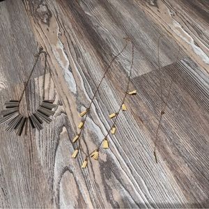 Gold Necklace with Elegant Charms and Pendant